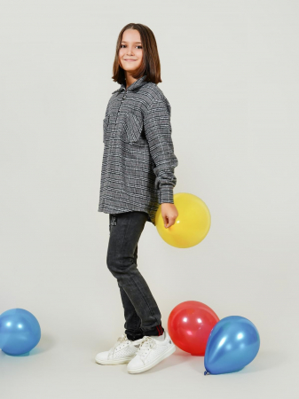 Рубашка детская РилТок / серый