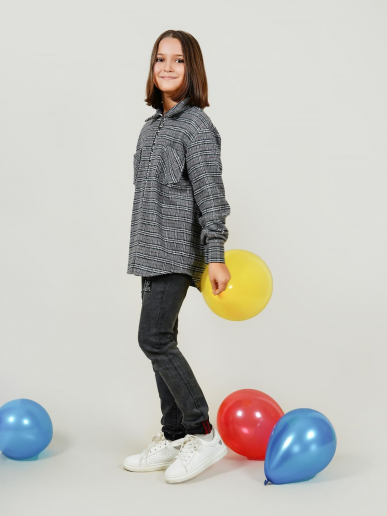 Рубашка детская РилТок / серый