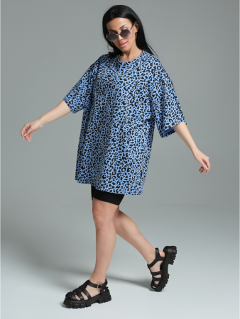 Женская футболка Ирбис / Голубой