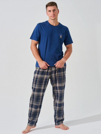 Мужская пижама "Авангард" 2390-К/Ф / Синий