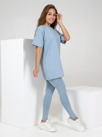 Женские леггинсы Лието / серо-голубой