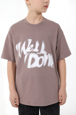 Детская футболка для мальчика Леон-3 / бежевый