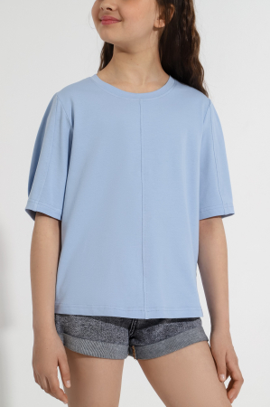 Футболка для девочки Гретта-4 / светло-голубой