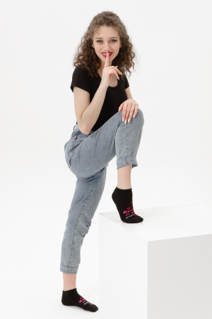 Носки стандарт женские Болтушка (набор 3 пары) / черный