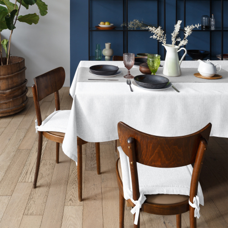 Скатерть рогожка "Волшебная Ночь" / Снег (упаковка 2)