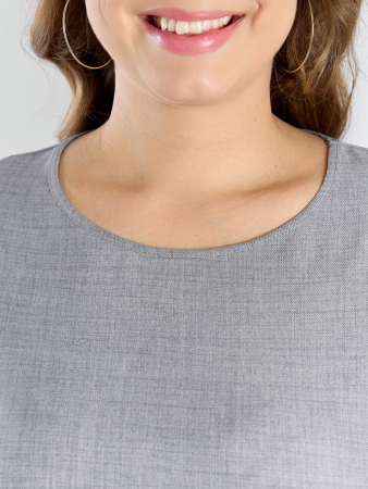 Женская блузка "Женский каприз-3" / серый