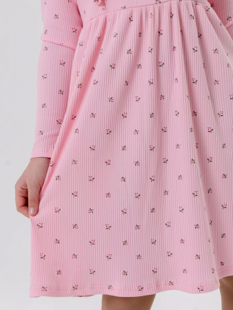 Детское платье "Бетти Рябинка" длинный рукав / Розовый