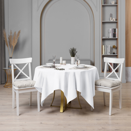 Скатерть рогожка "Волшебная Ночь" / Снег (упаковка 2)