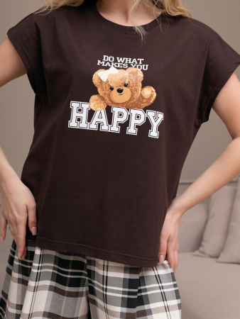 Женский костюм Мишель-5 КЖ-130 / коричневый