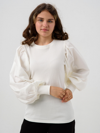 Детский джемпер "Доминика" длинный рукав / Молочный