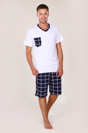 Мужской костюм Oazis 800 / Белый с темно-синим