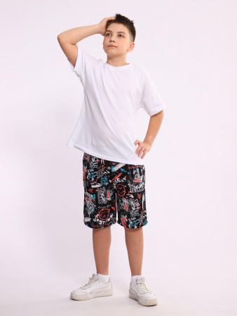 Детские шорты "Федор" / Черный граффити