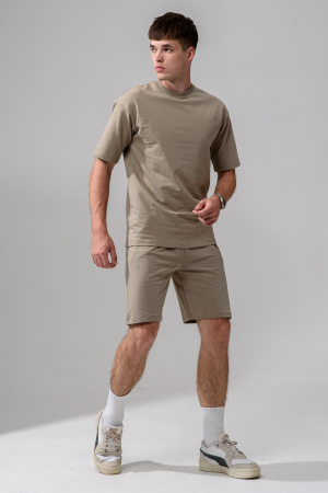 Мужской костюм с шортами 14486 / мокко