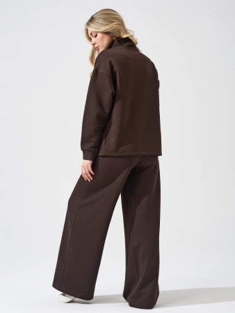 Женский костюм "Жаккард" 2450-Жак / Шоколадный