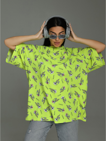 Женская футболка Ирбис / Салатовый