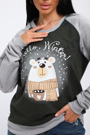 Женский лонгслив Гамми / Хаки