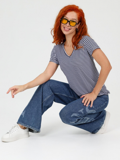 Женская футболка Лимона / Темно-синий