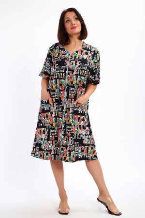 Женский халат 88146 / черный