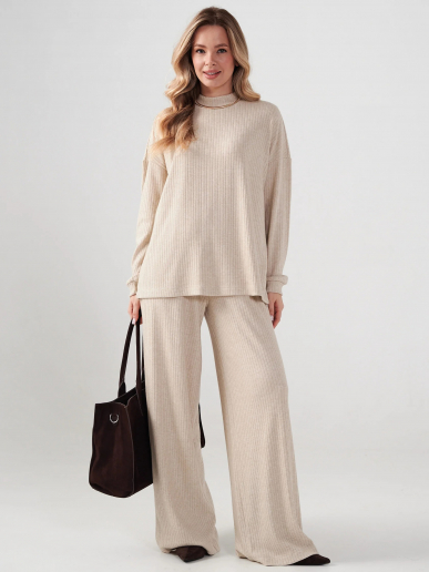 Женский костюм "Ангора" 2412-Л / Бежевый