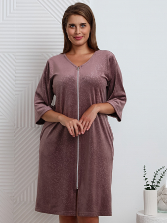 Халат женский Бархат / капучино