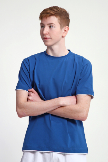 Мужская футболка 83510 / индиго