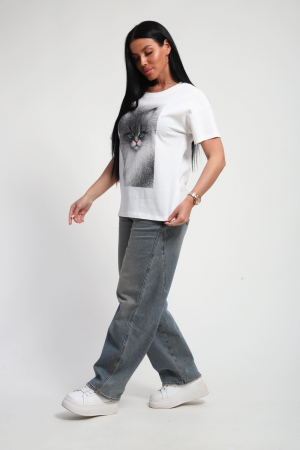 Женская футболка 85667 / белый