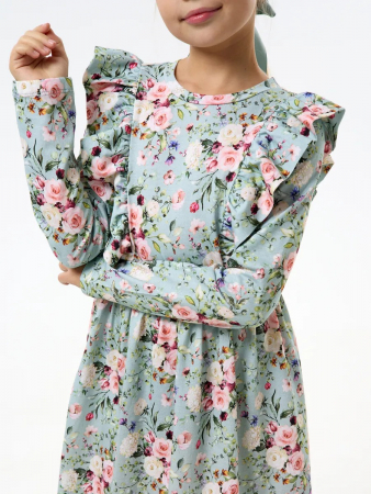 Детское платье "Красотка" / Цветы на ментоле