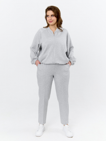 Женский бомбер Нео-1 БО-004 / серый меланж