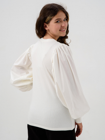 Детский джемпер "Доминика" длинный рукав / Молочный