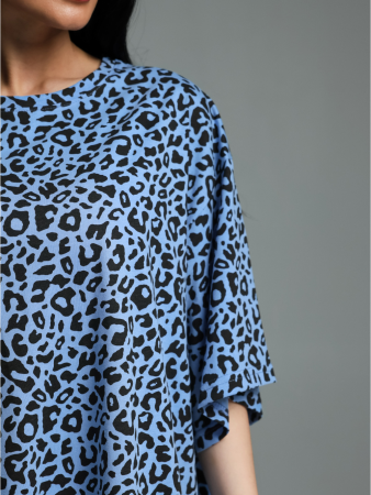 Женская футболка Ирбис / Голубой