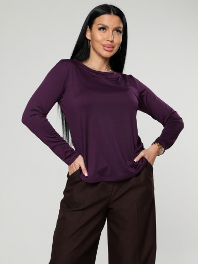 Женский лонгслив Энкар / баклажан