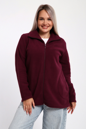 Женская толстовка на молнии 734 / Ежевика