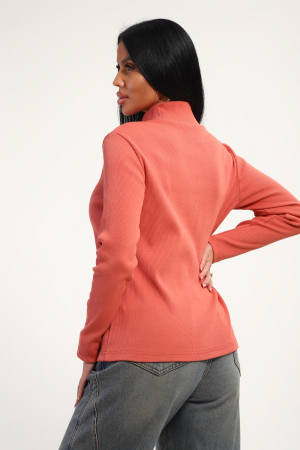Женская водолазка 74721 / терракотовый