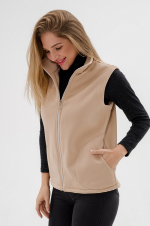 Жилет женский из футера / Латте