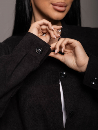 Женский бомбер мод.2167 / Черный