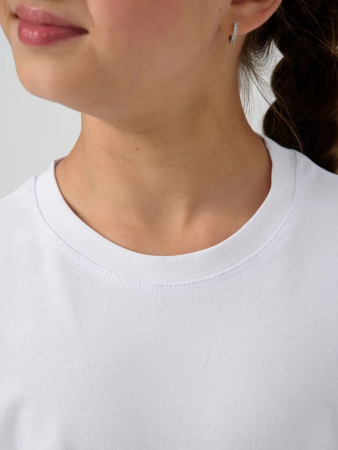 Детская блузка "Яра" длинный рукав / Белый