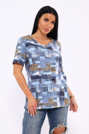 Женская футболка 35888 / голубой