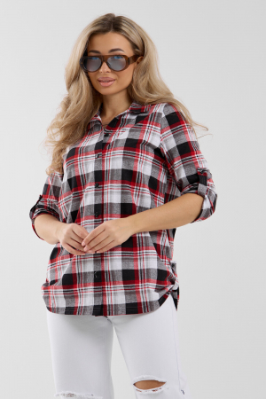 Женская рубашка 36988 / красный