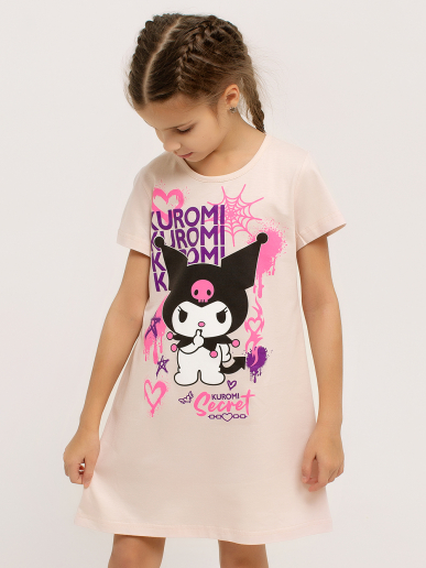 Детская сорочка "Kuromi" арт. дк314роз / Розовый