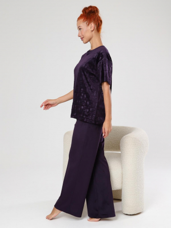 Женский костюм Элнора-Жаккард / сливовый