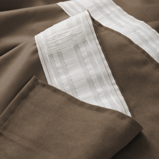 Комплект штор "Волшебная Ночь" Канвас / Кофе