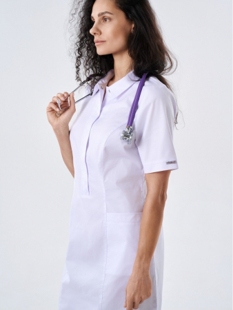 Платье медицинское женское 235.0 / Белый