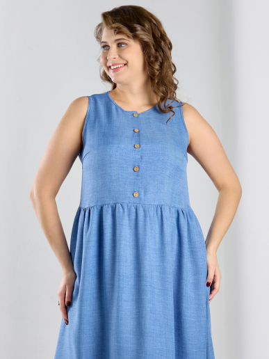 Женское платье "Женский каприз-1" / синий