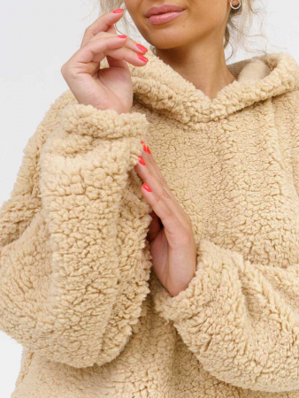 Женская толстовка мод.1770/3 (оверсайз) / Молочный