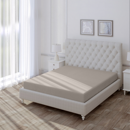 Простыня "Волшебная Ночь" на резинке 140x200 / Coffee cream