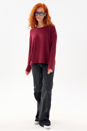 Лонгслив женский оверсайз Б Арт. 10637