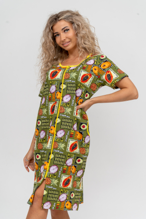 Женский халат 37007 / хаки