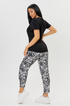 Женский костюм с брюками 2171 / Черный