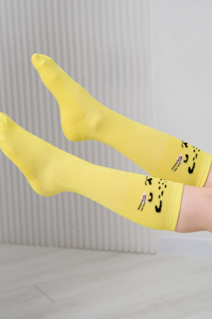 Детские гольфы Лео (набор 2 пары) / белый, желтый