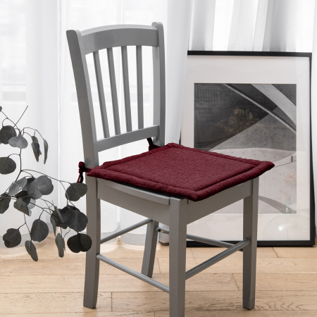 Подушка для стула "Волшебная Ночь" 40/40 Бордо